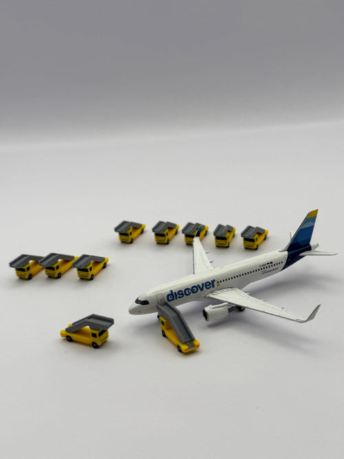 10x Fluggasttreppen - Fahrzeuge – Maßstab 1:500 - MiniAviation