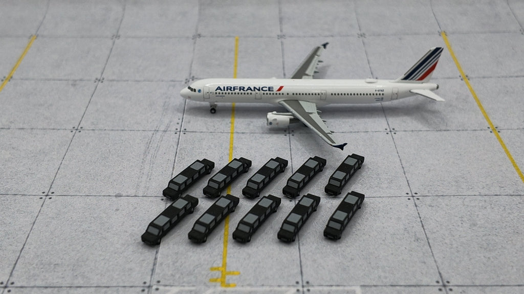 10x Flughafen-Limousinen Maßstab 1:500 - MiniAviation