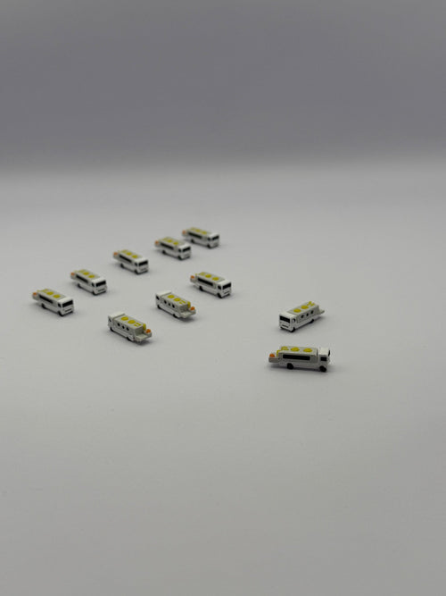 10x Lavatory Trucks (Toiletten - Servicefahrzeuge) – Maßstab 1:500 - MiniAviation