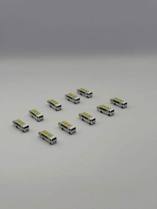 10x Lavatory Trucks (Toiletten - Servicefahrzeuge) – Maßstab 1:500 - MiniAviation