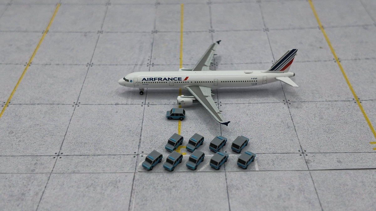 10x Polizei-Geländewagen Set - Maßstab 1:500 - MiniAviation