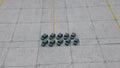 10x Polizei-Geländewagen Set - Maßstab 1:500 - MiniAviation