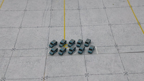 10x Polizei-Geländewagen Set - Maßstab 1:500 - MiniAviation