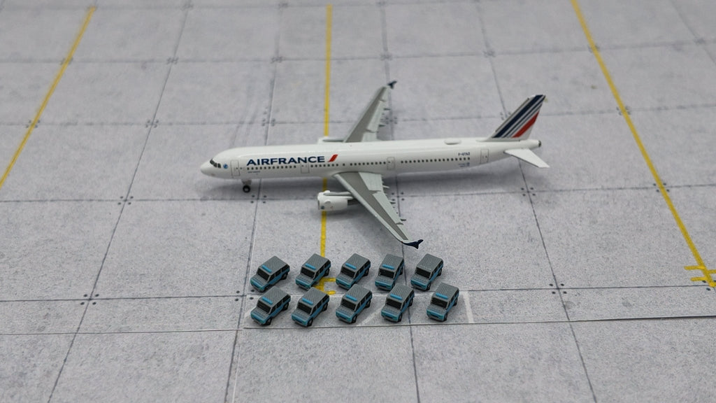 10x Polizei-Geländewagen Set - Maßstab 1:500 - MiniAviation