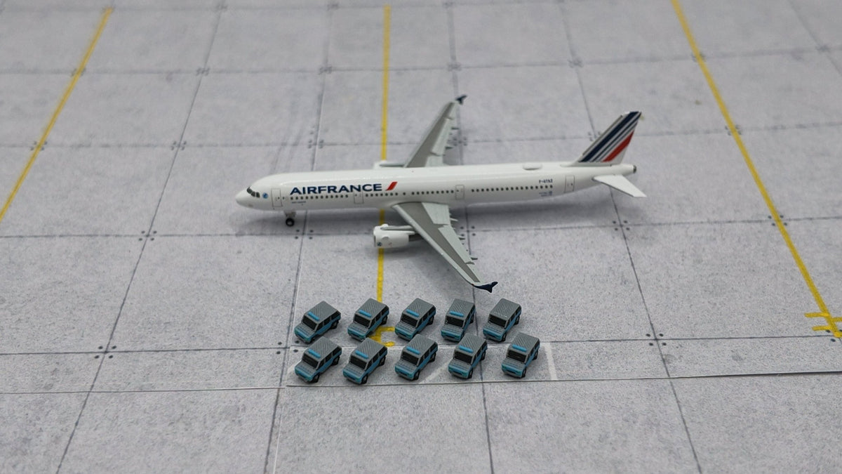 10x Polizei-Geländewagen Set - Maßstab 1:500 - MiniAviation