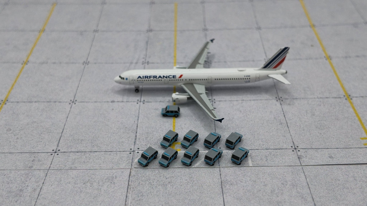 10x Polizei-Geländewagen Set - Maßstab 1:500 - MiniAviation