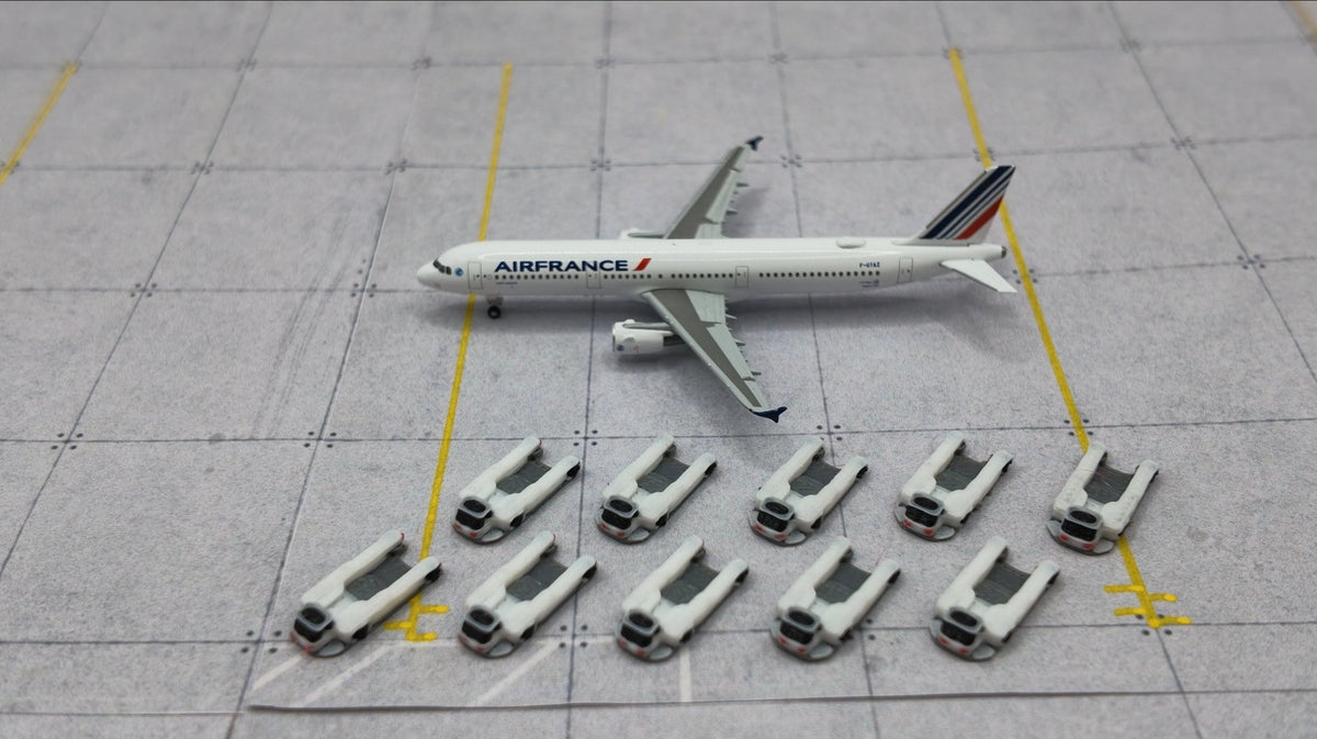 10x Push Truck - Maßstab 1:500/ 1:400 - MiniAviation