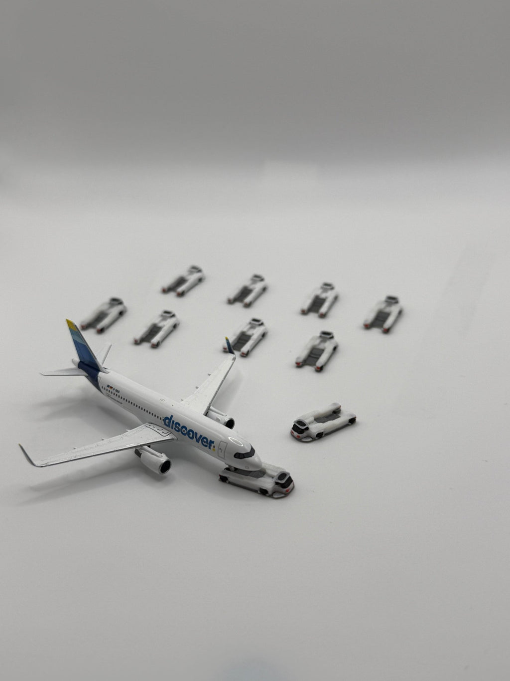 10x Push Truck - Maßstab 1:500 - MiniAviation