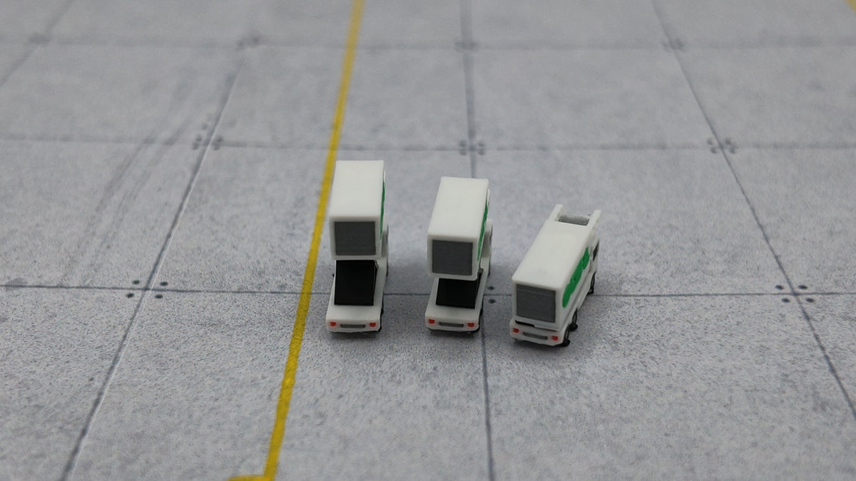 Catering-Depot mit 9x Catering-Hochladern – 1:500/1:400