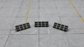 20x Solarbänke / Photovoltaik-Elemente für Flughafendioramen – 1:500/1:400
