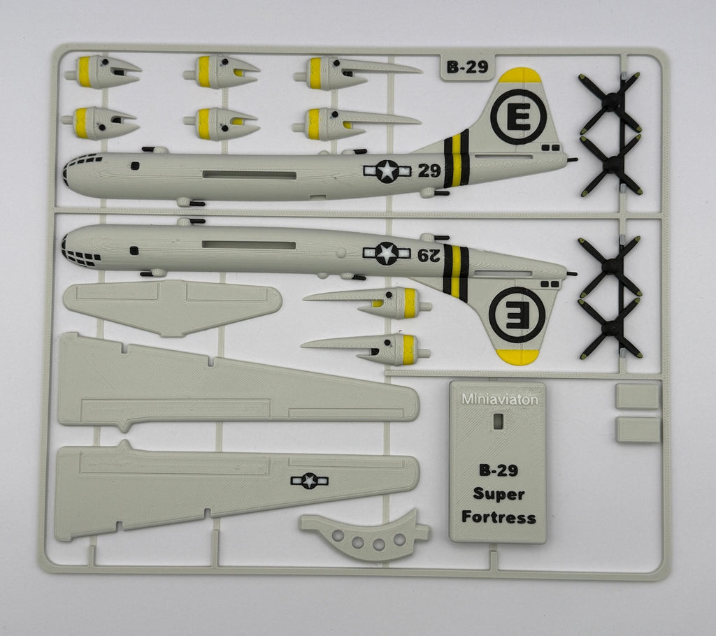 B - 29 Superfortress – 3D - Druck Flugzeugmodell mit Standfuß - MiniAviation