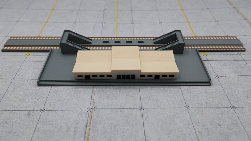 Bahnhof mit Zügen &amp; 2 Gleisen – 1:500 / 1:400 - MiniAviation