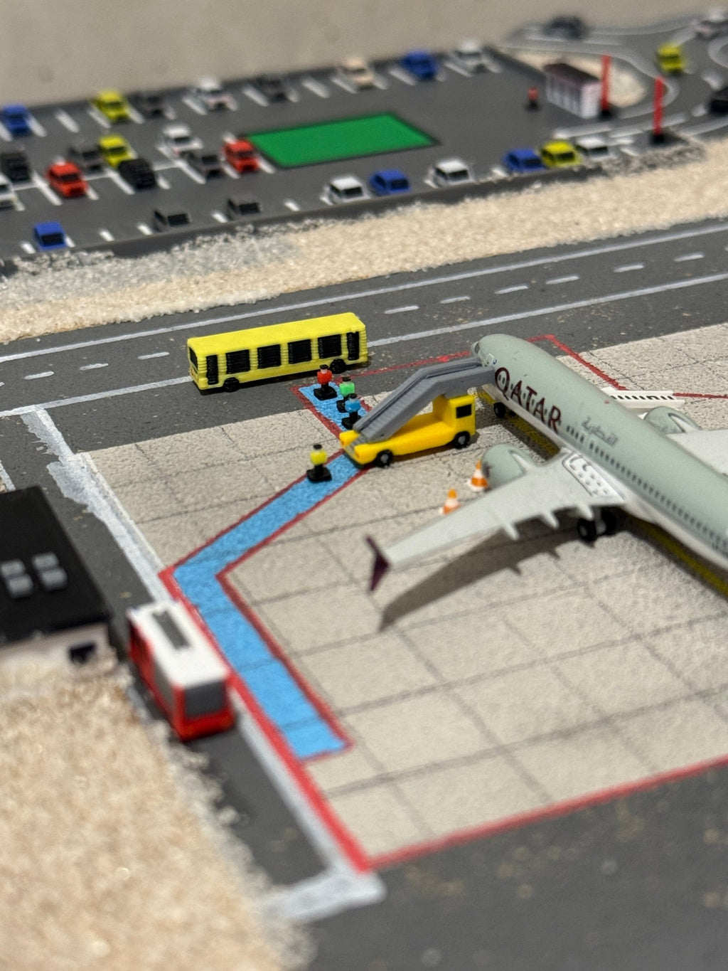 Bodenfahrzeuge - Set – Modellflughafen Zubehör im Maßstab 1:500 - MiniAviation