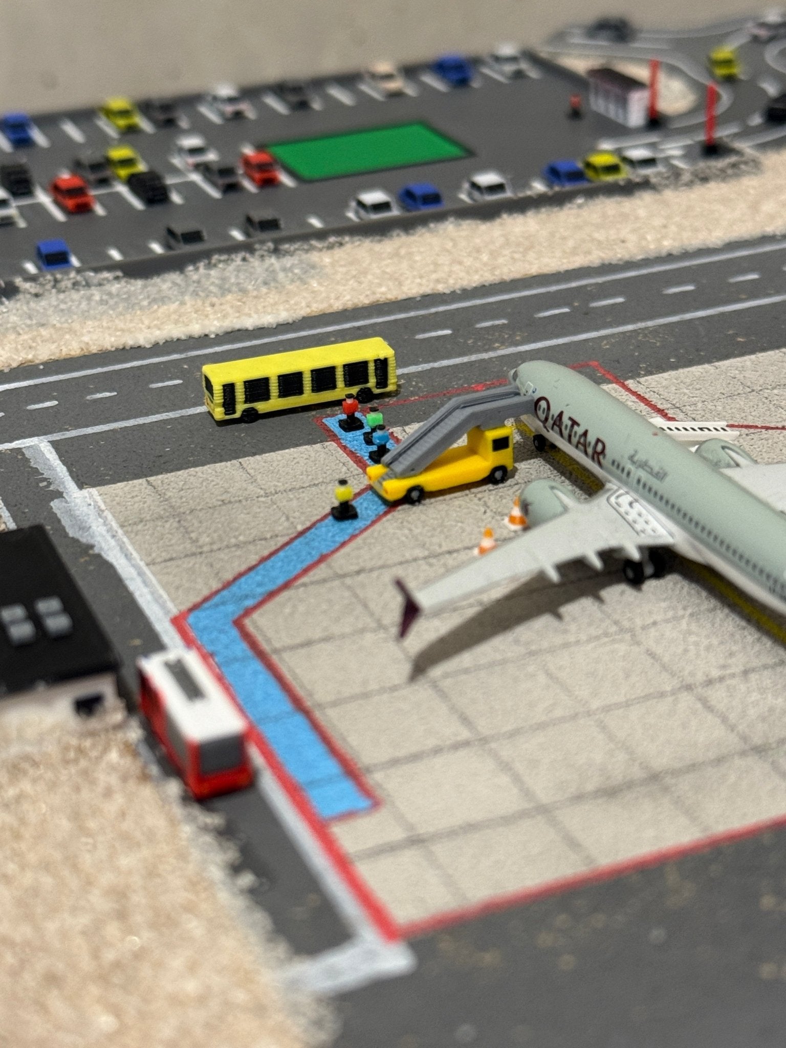 Bodenfahrzeuge - Set – Modellflughafen Zubehör im Maßstab 1:500 - MiniAviation